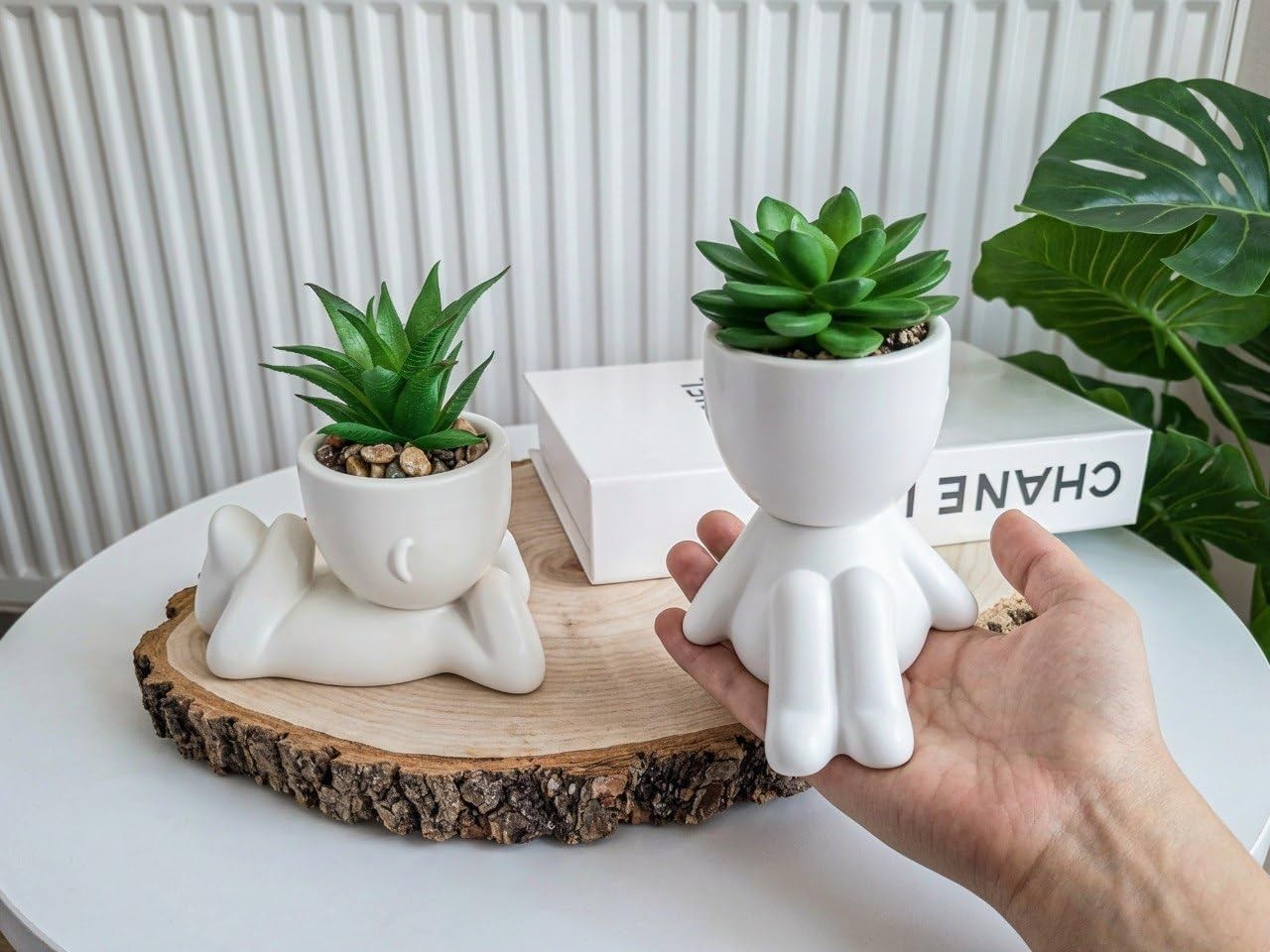 Indoor Ceramic Mini Fake Plants Collection – Perfect for Office and Home Decor