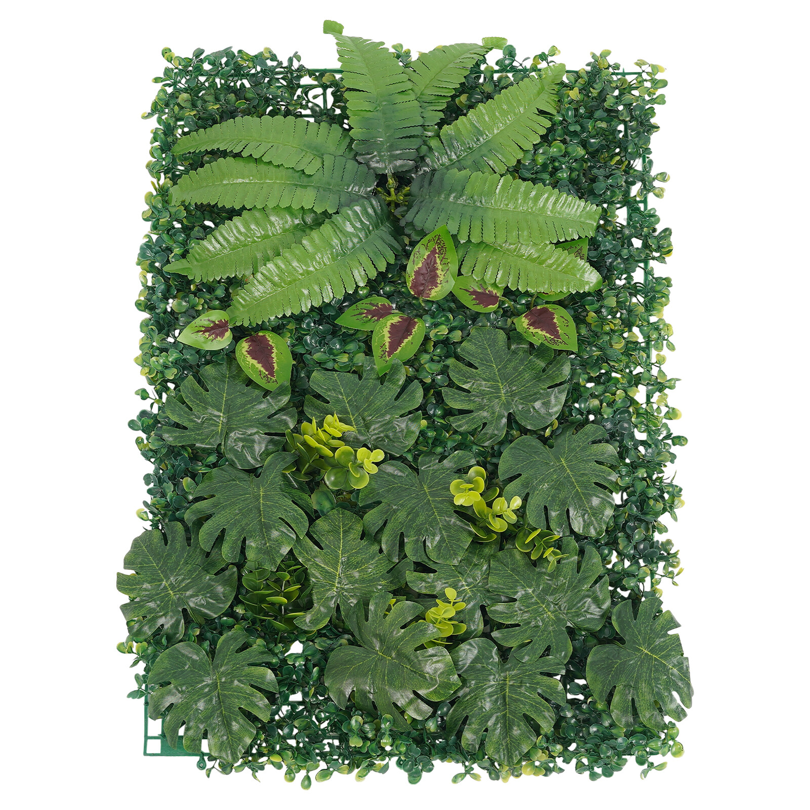 6pcs Artificial Plant Foliage Hedge Grass Mat Greenery Wall Fence Panel Green