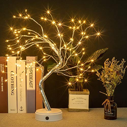 20 LED Firefly Tree Lights | Bonsai – Bedroom Desk Top Table Lamp Decoration