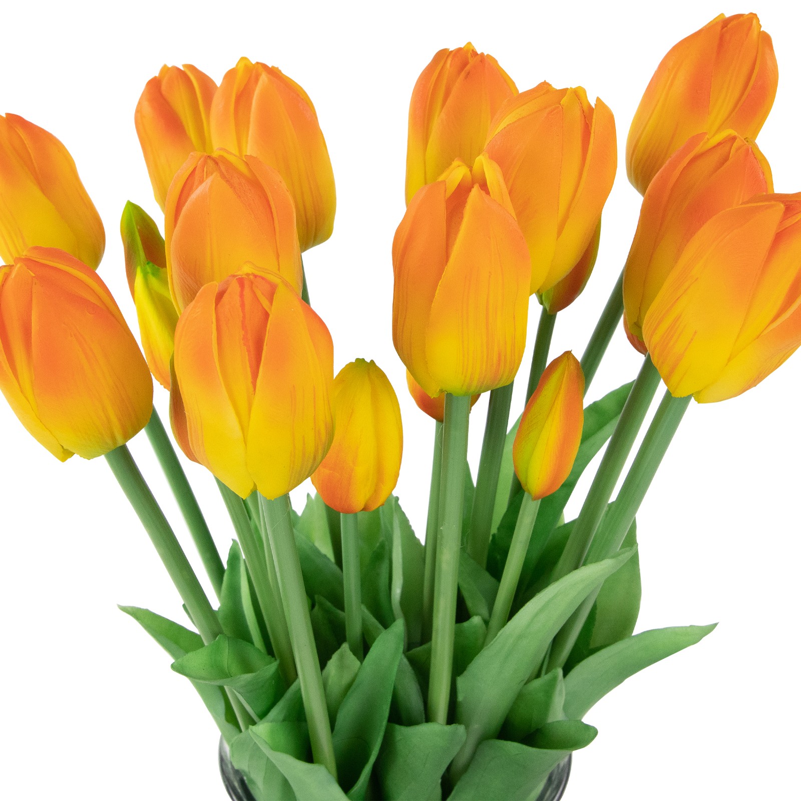 Northlight Real Touch™ Orange Yellow Tulip Floral Bundles Set of 6 – 18″