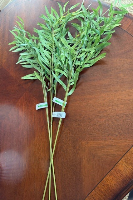 Ashland Faux Hanging Willow Stem Set 3 Green 40L Fake Leaves New🦩