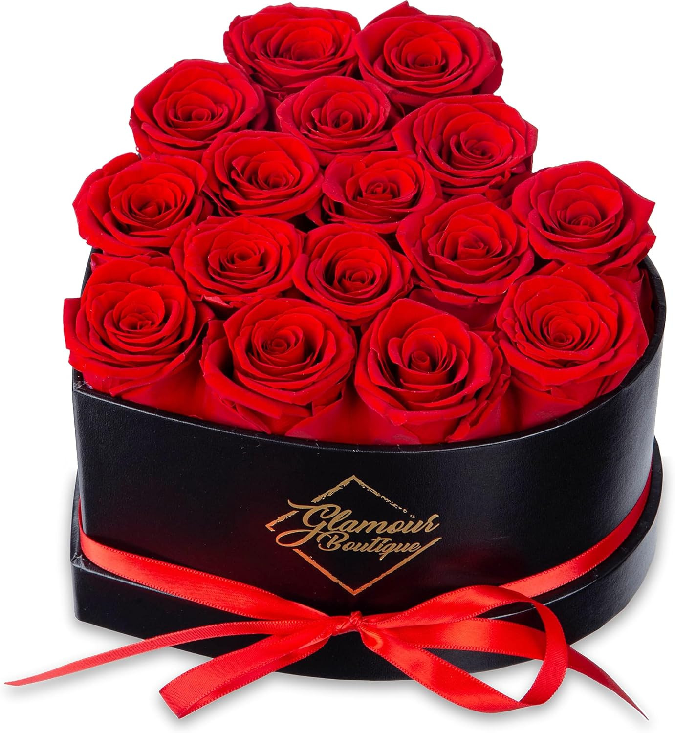 16 Flower Forever Heart Shape Box, for Mom, Eternal Preserved Roses Gifts for He