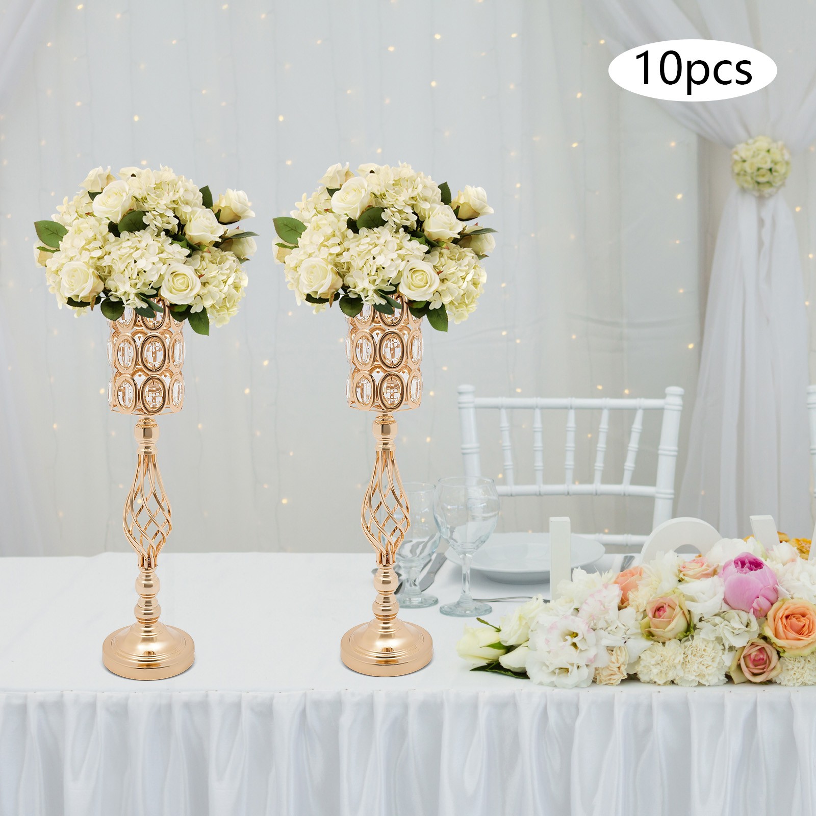 Wedding Flower Vases, 10Pcs Flower Vases for Centerpieces for Tables