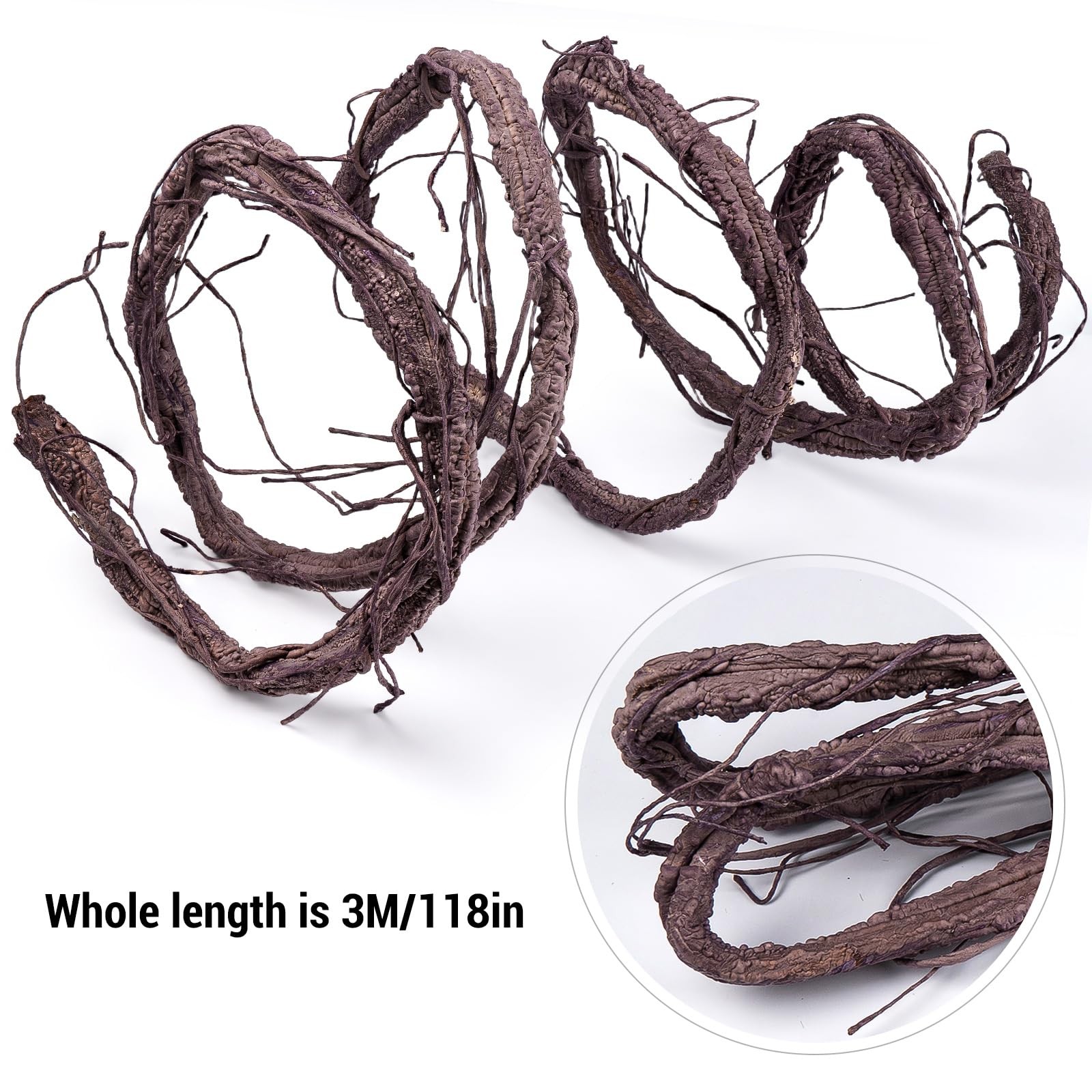 118 inch Bendable Artificial Brown Tree Twigs Branches, Small Size Wall Hangi…