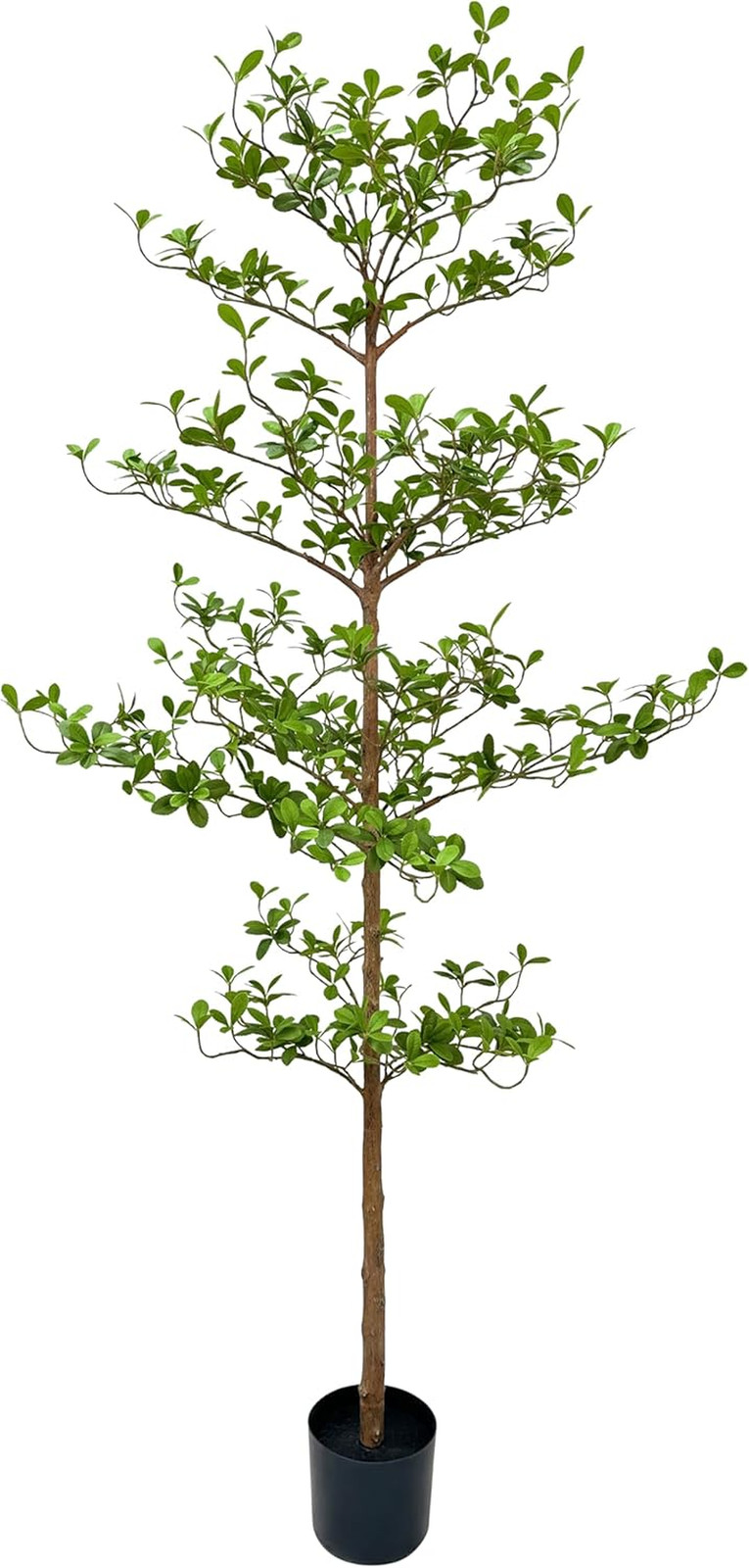 Artificial Black Olive Tree, 7FT Tall Faux Shady Lady Tree with Potted, Fake Oli