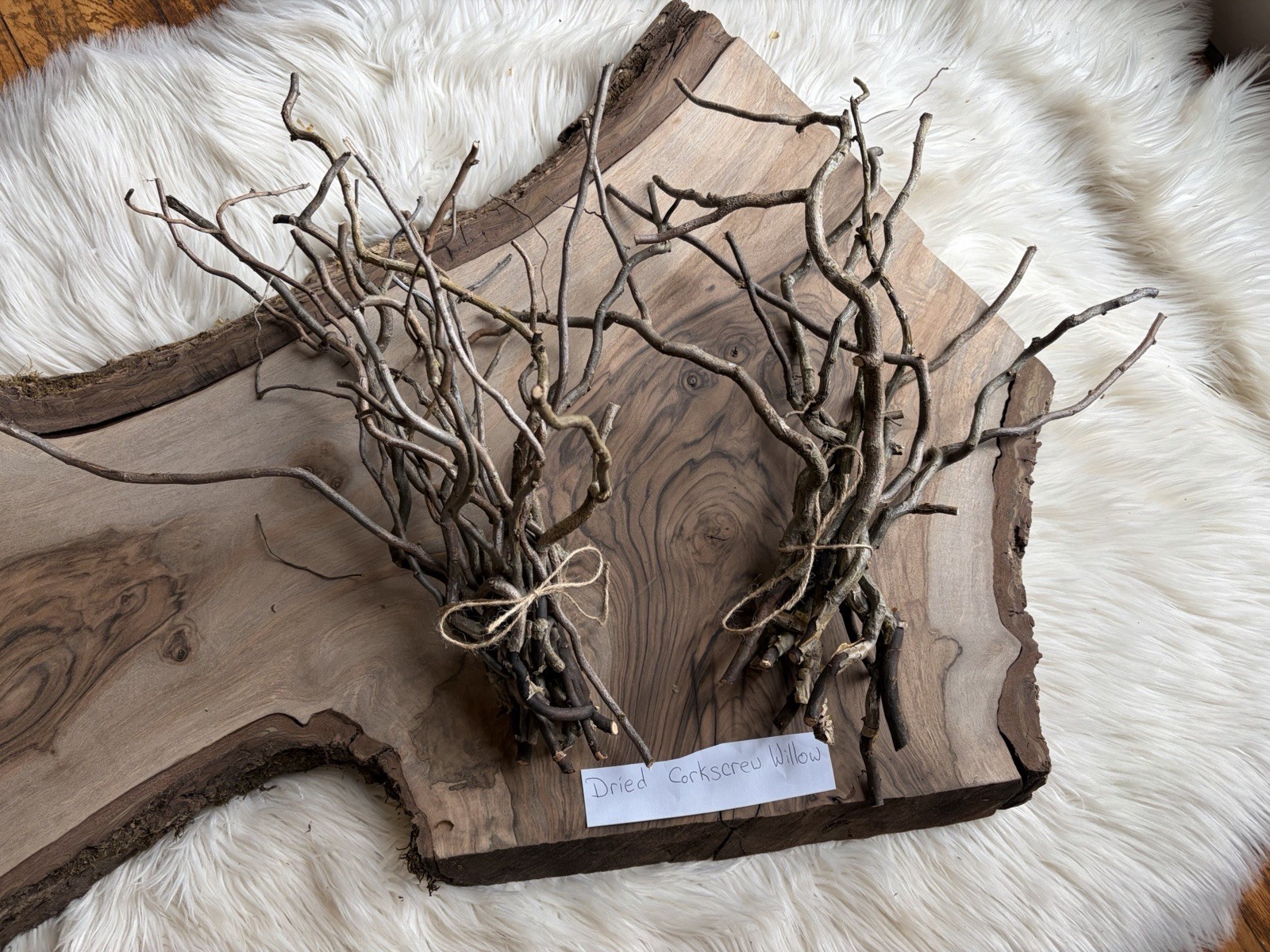 Dried Corkscrew Willow Branches for Home Decor
