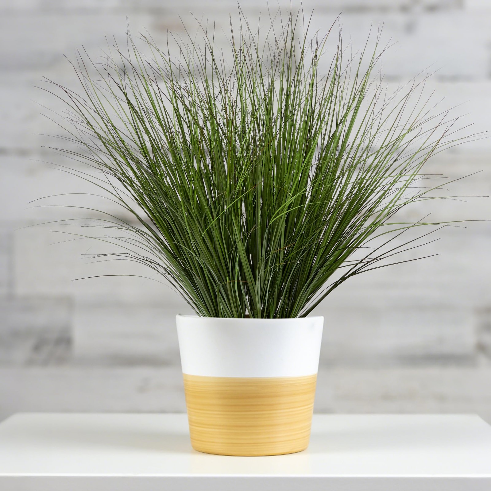 Artificial Wheat Grass, 8 Stems, 17.3″ Fake Plants Faux Grass Greenery for In…