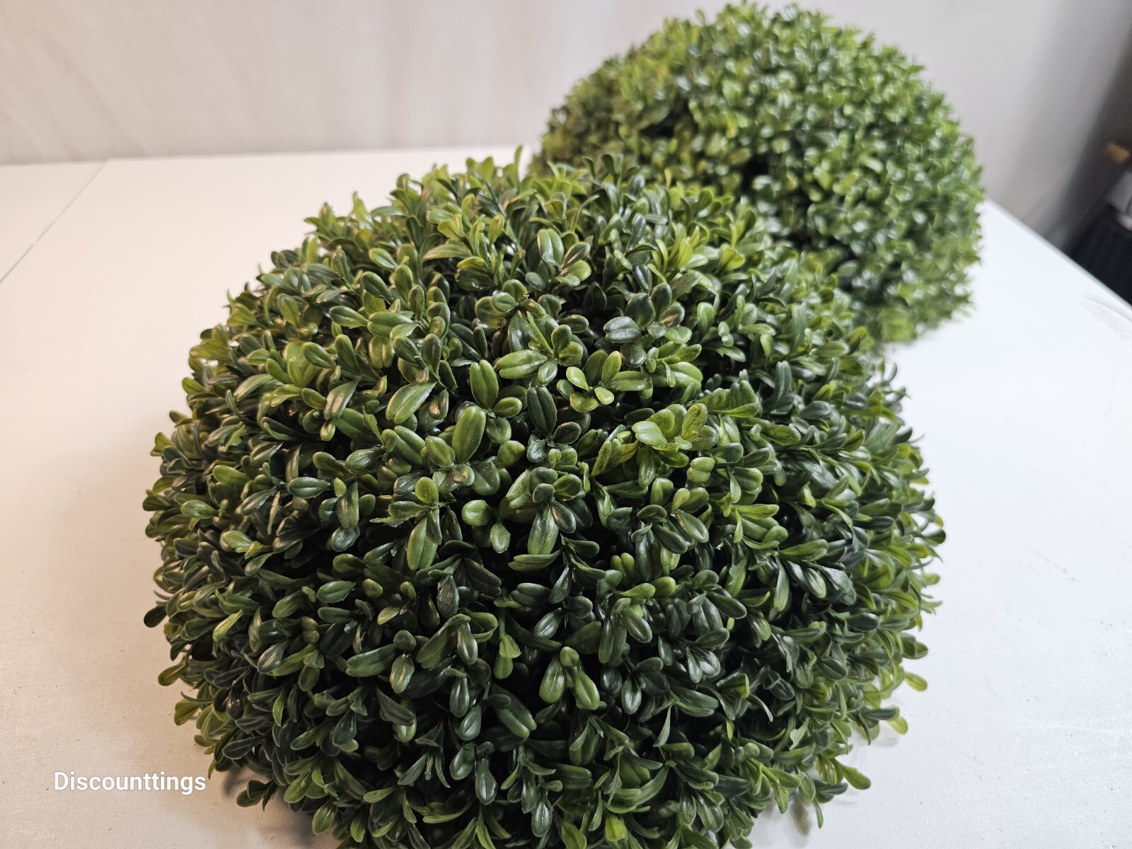 2x Artificial Boxwood Topiary Planter Faux 12 Inch Home Floral Decor