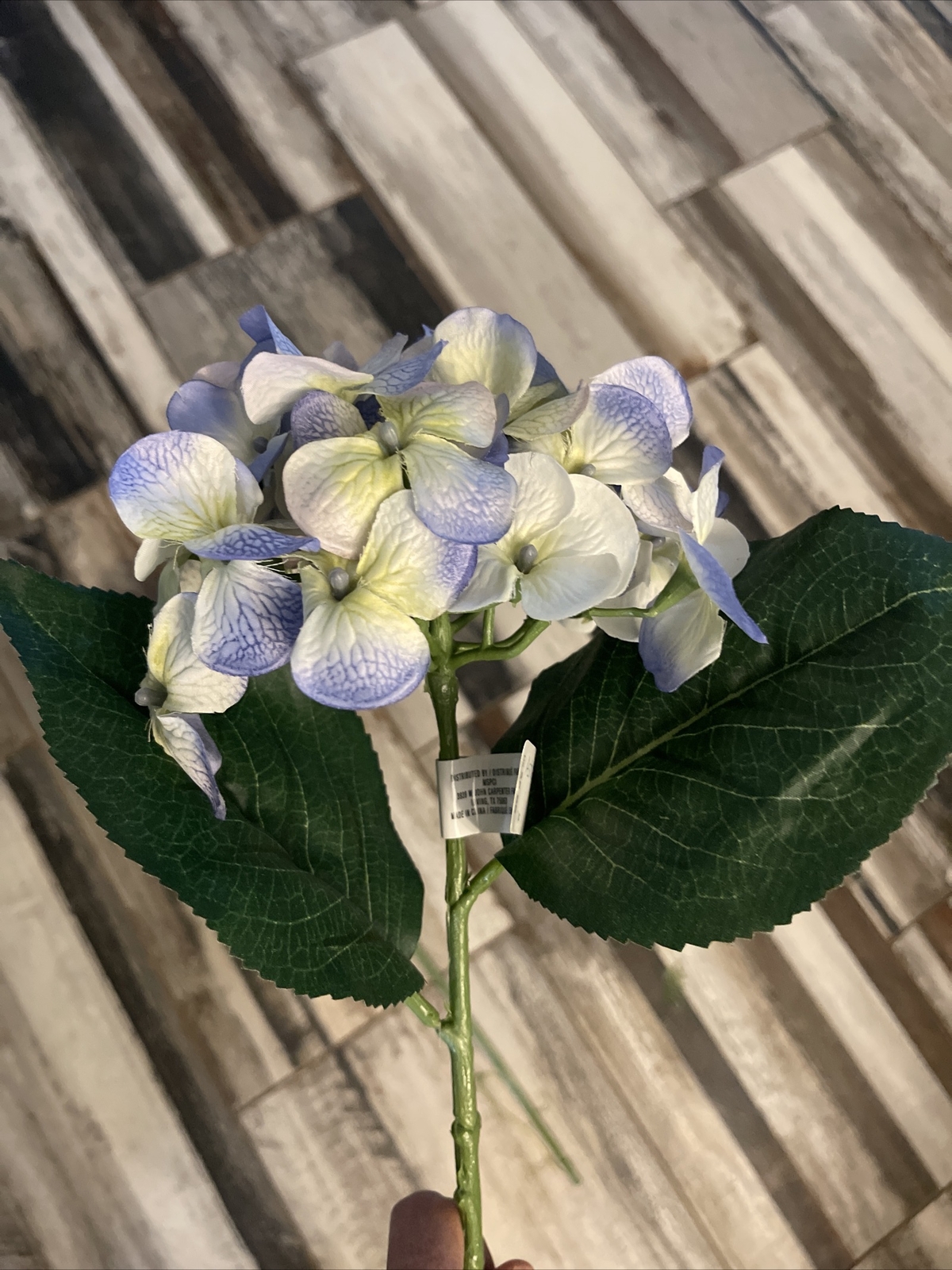 Set of 2 Ashland Light Blue Artificial Hydrangeas 25” Each B1