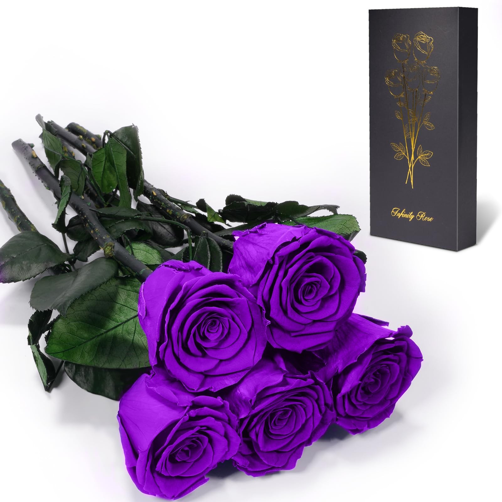 1 PCS Preserved Flowers Rose for Mom Grandma Birthday Valentine’s Day