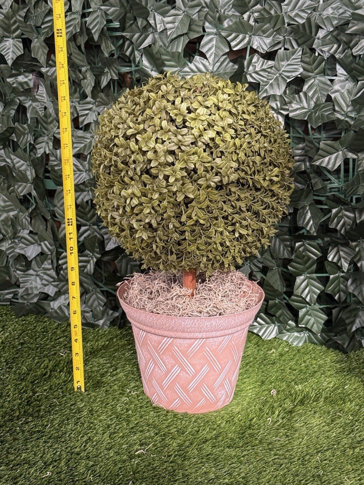 Topiary Approx. 22” Boxwood • 🌳 Maintenance-Free • Perfect for Office or Home!