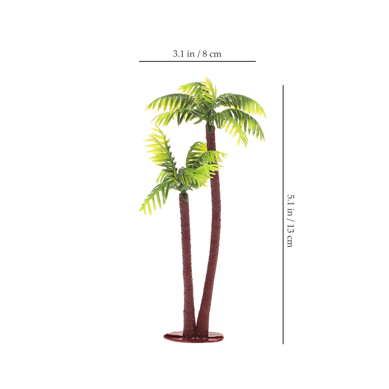 Artificial Mini Coconut Palm Trees, 5pcs Realistic Miniature Trees for DIY Mi…