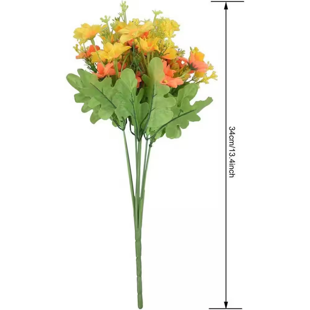 10.00 in Assorted Colors Indoor Artificial Daisy Flower Bouquets