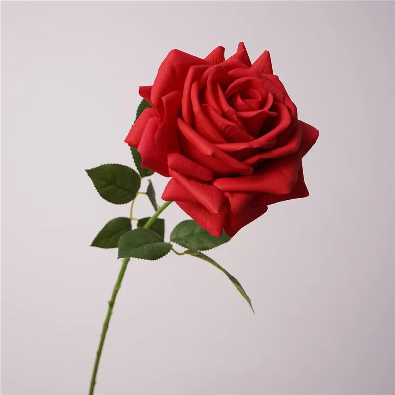 5Pc Moisturizing Real Touch Rose Flowers Artificial Mariage Decor Rose Bouquet W