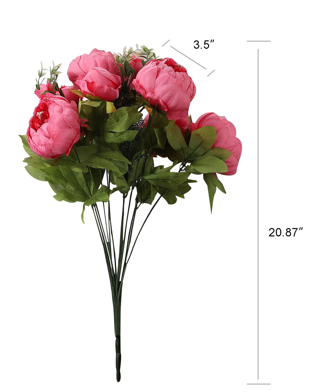 1 PCS Spring Pink Artificial Silk Peony Bouquet Wedding Home Decoration