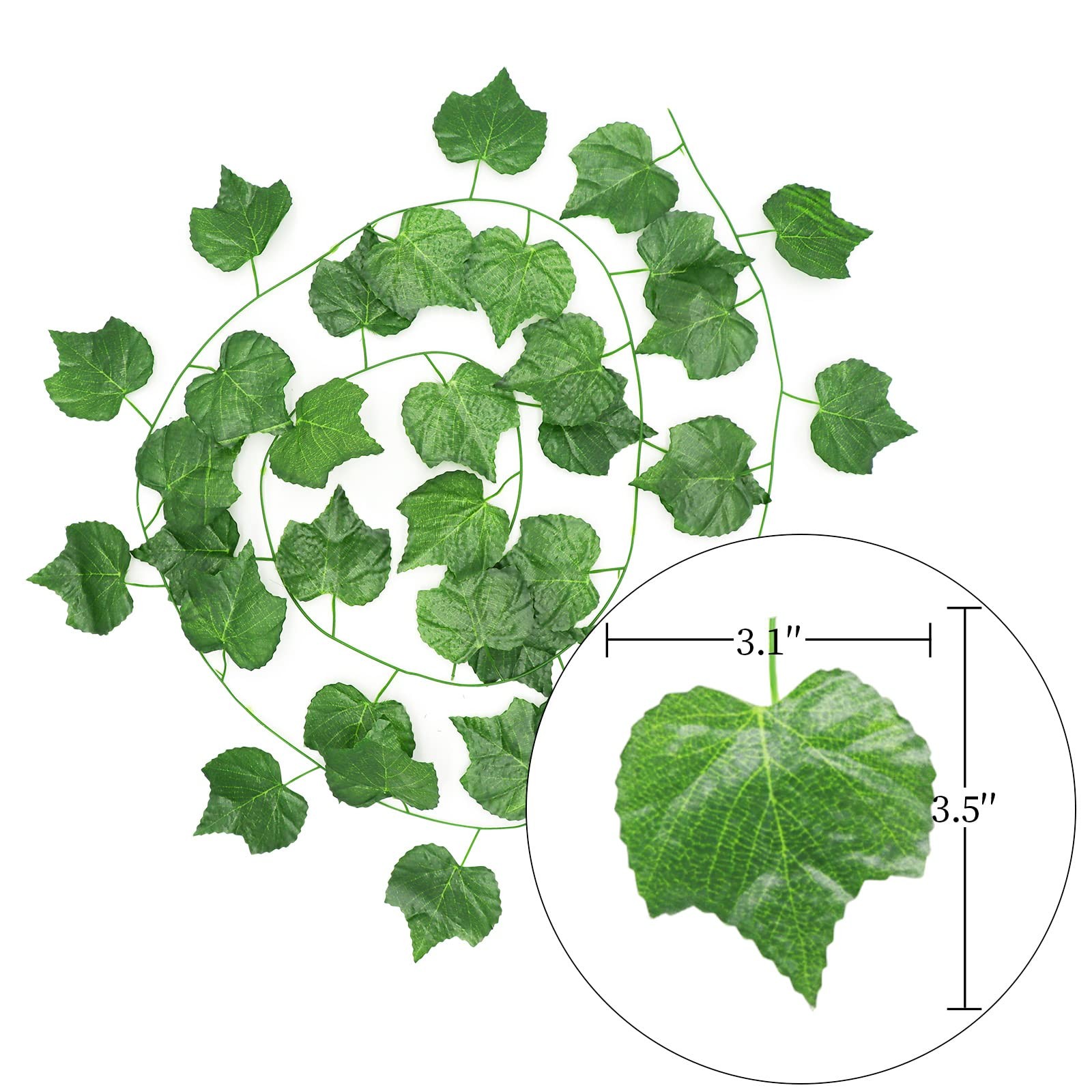 12 Strands 90 ft Artificial Fake Grape Vines with 9 Strings Grapes, Hanging P…