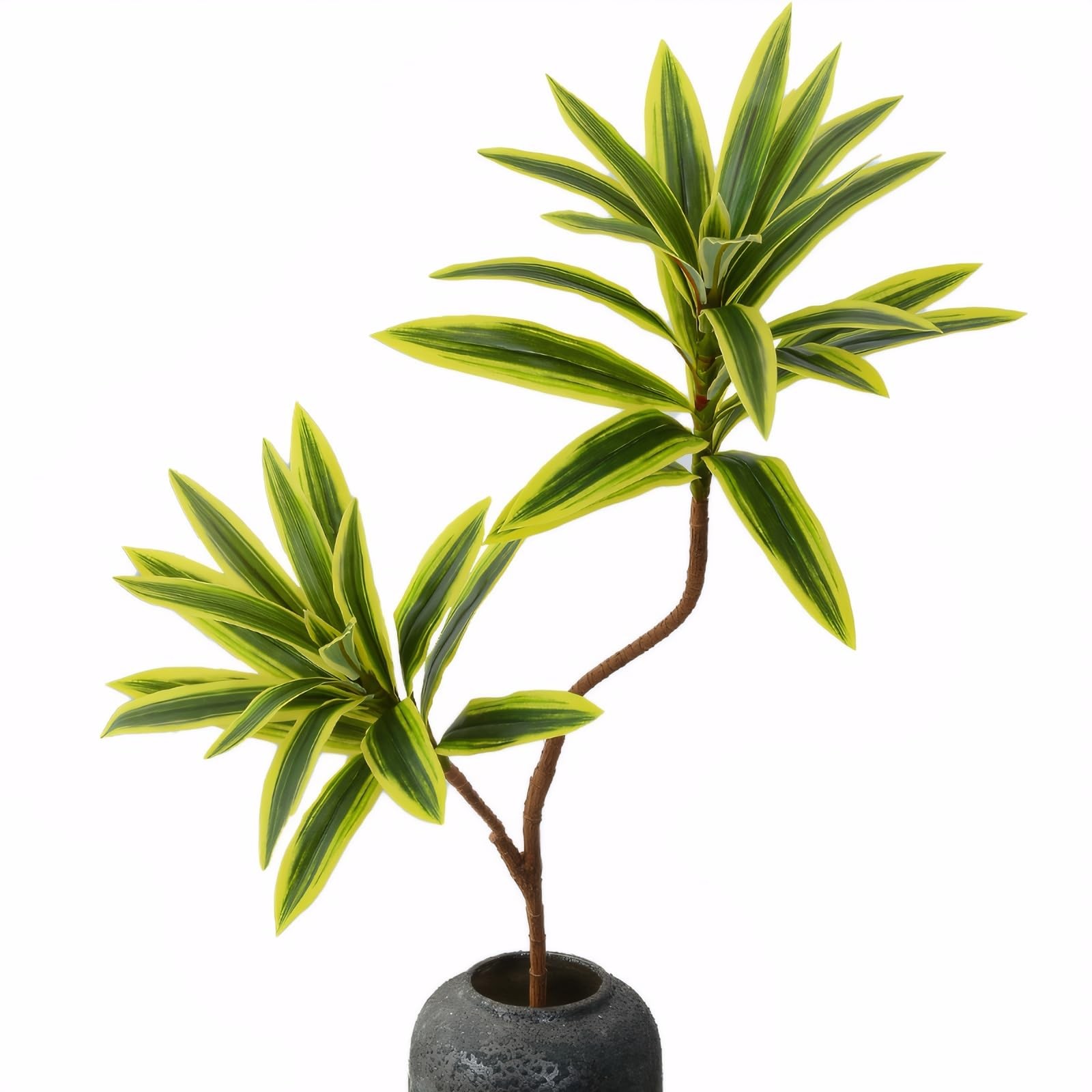 2pcs Artificial Cordyline 38″ Long Stem Fake Dracaena Spider Plants for Tall …