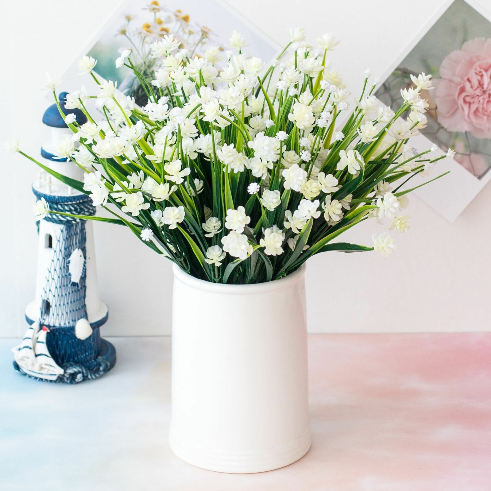 Artificial Flowers Fake Plant Outdoor Floral Greenery Shrubs BUY 2 GET 2 FREE