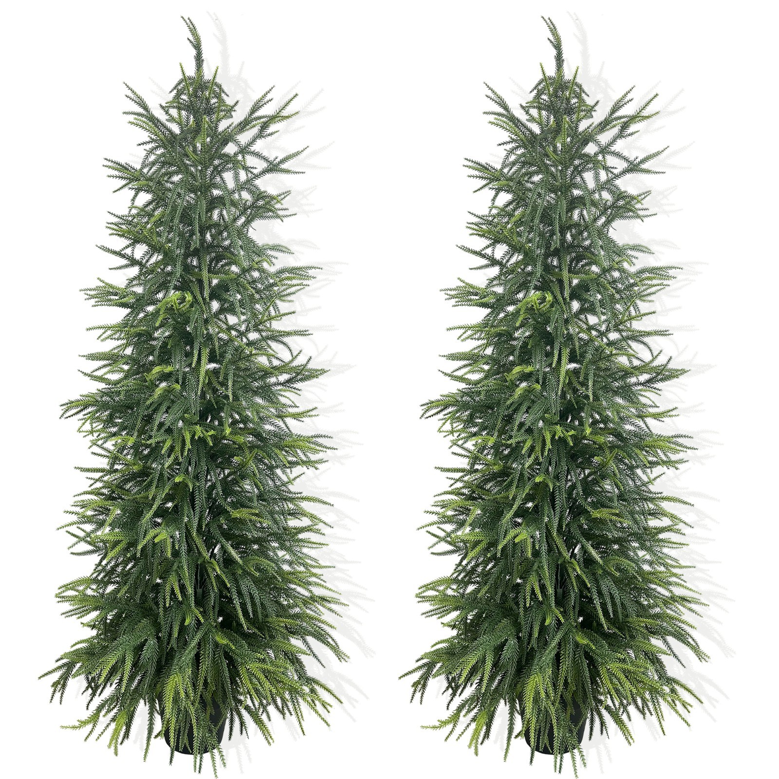 150 cm 2 Pack Artificial Norfolk Pine Evergreen Plant Home and Garden Decoration