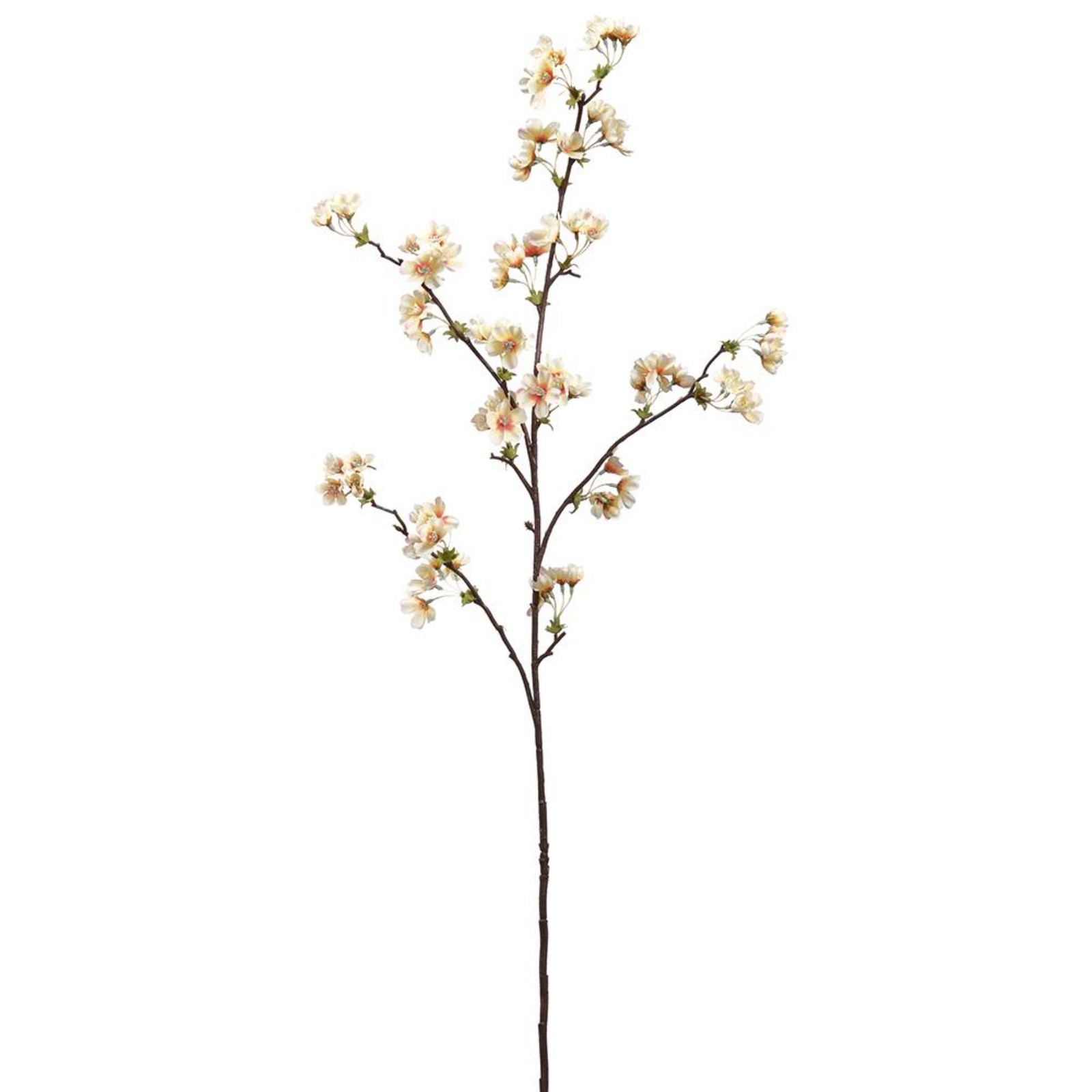 Allstate 36″ Apricot and Peach Quince Blossoms Artificial Silk Floral Spray