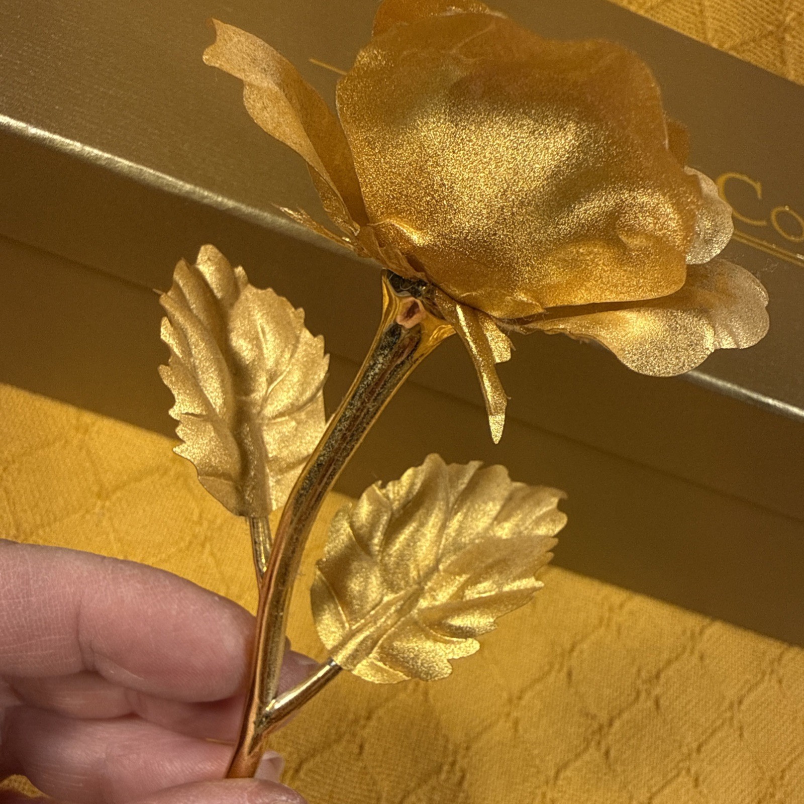 24K Gold Rose – Smaller, 6-7-inch — Delicate, Timeless Tribute to L-o-v-e.