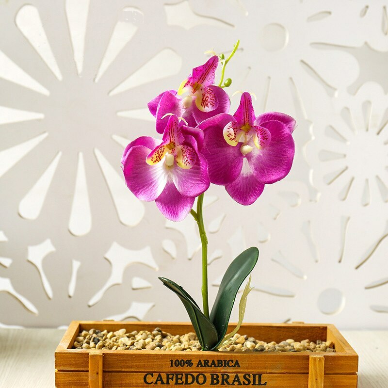 Artificial Butterfly Orchid Flowers Wedding Party Home Decor Fake Flower