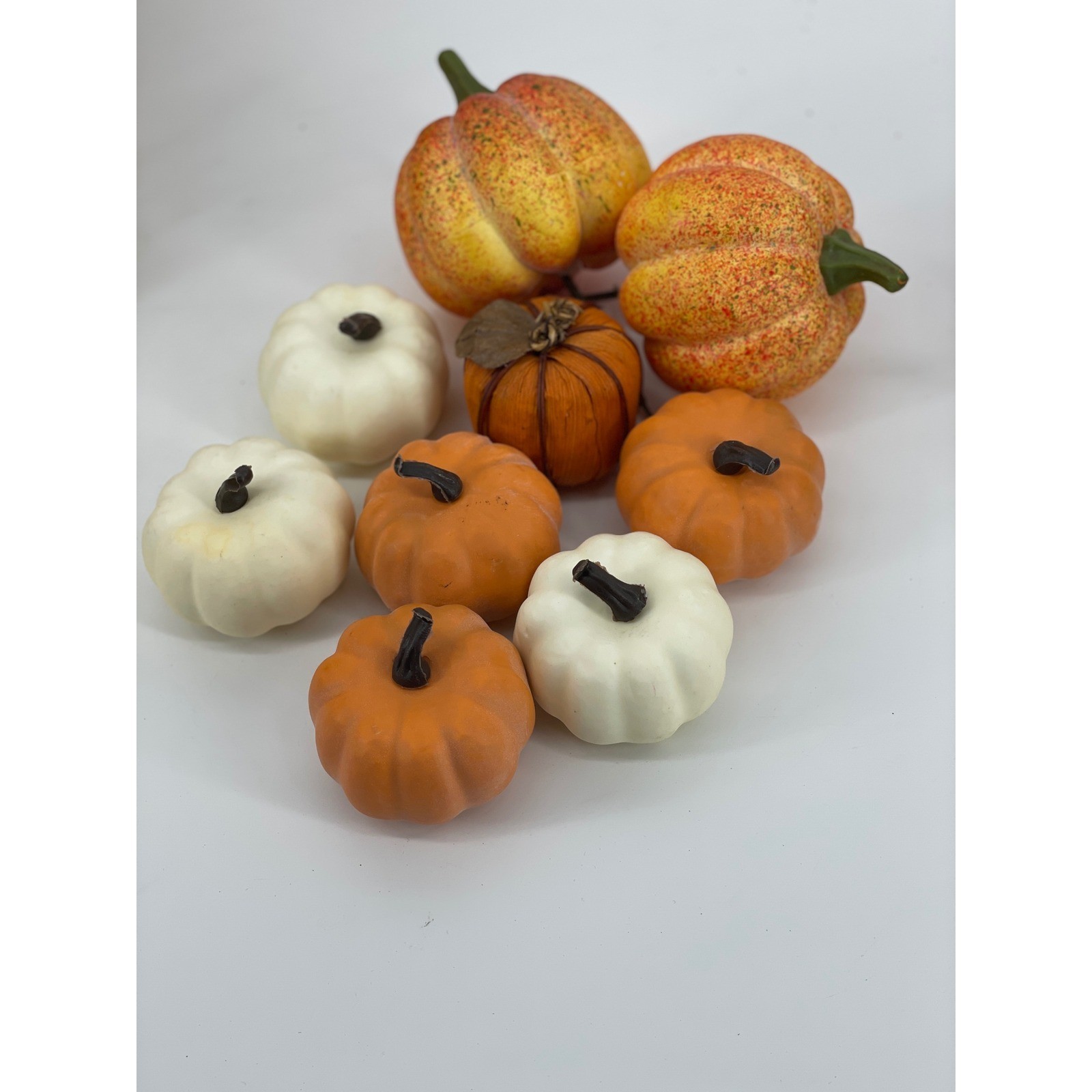 Lot of 25 Ashland Fall Floral Stems Pumpkins Lot Orange Yellow Autumn Decor New