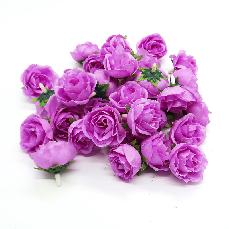 50/200X Artificial Fake Rose Flower Heads Silk Bulk Bouquet Wedding Party Decor