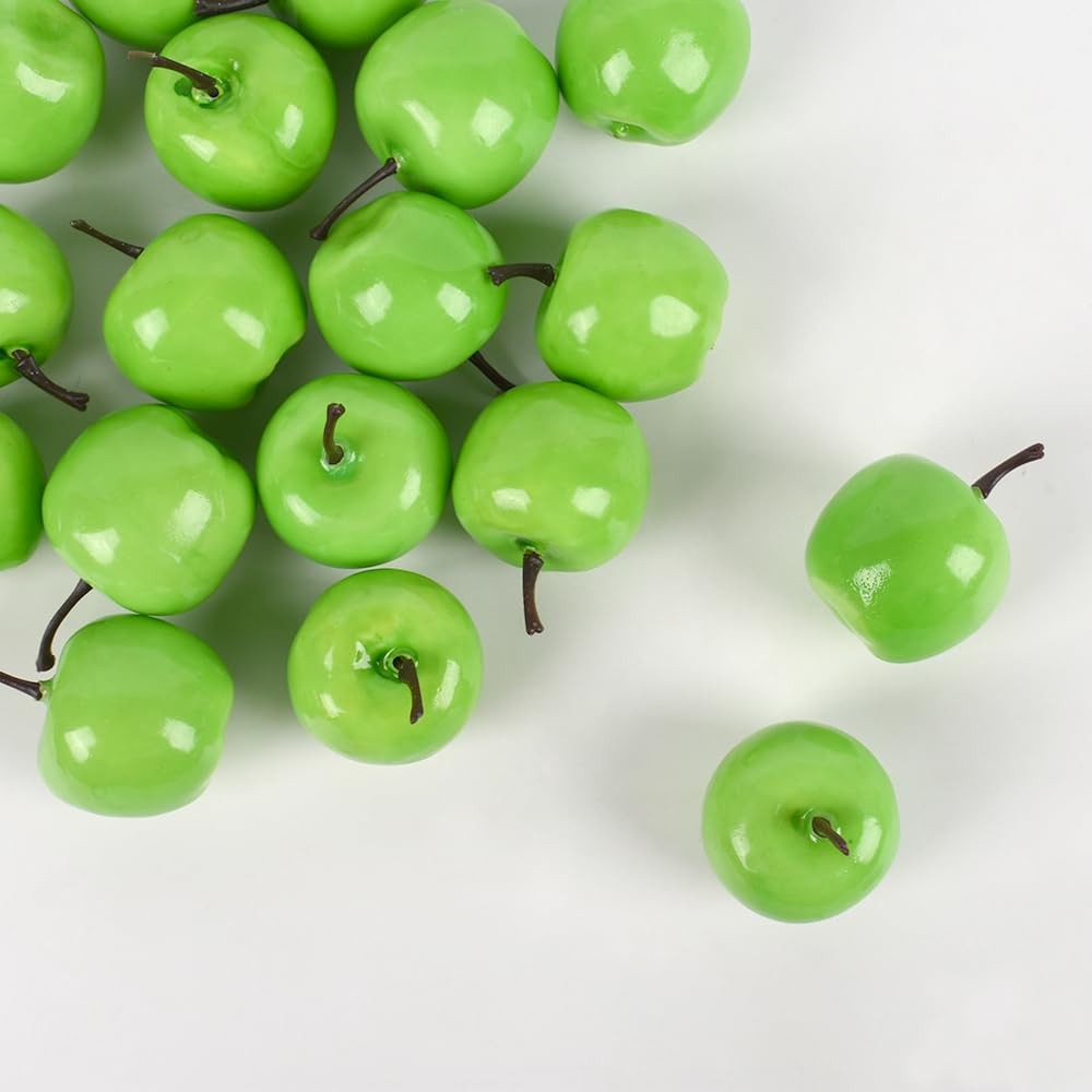 Mini Fake Apples, 20pcs Artificial Apples in Small Size Decoration for Home, …