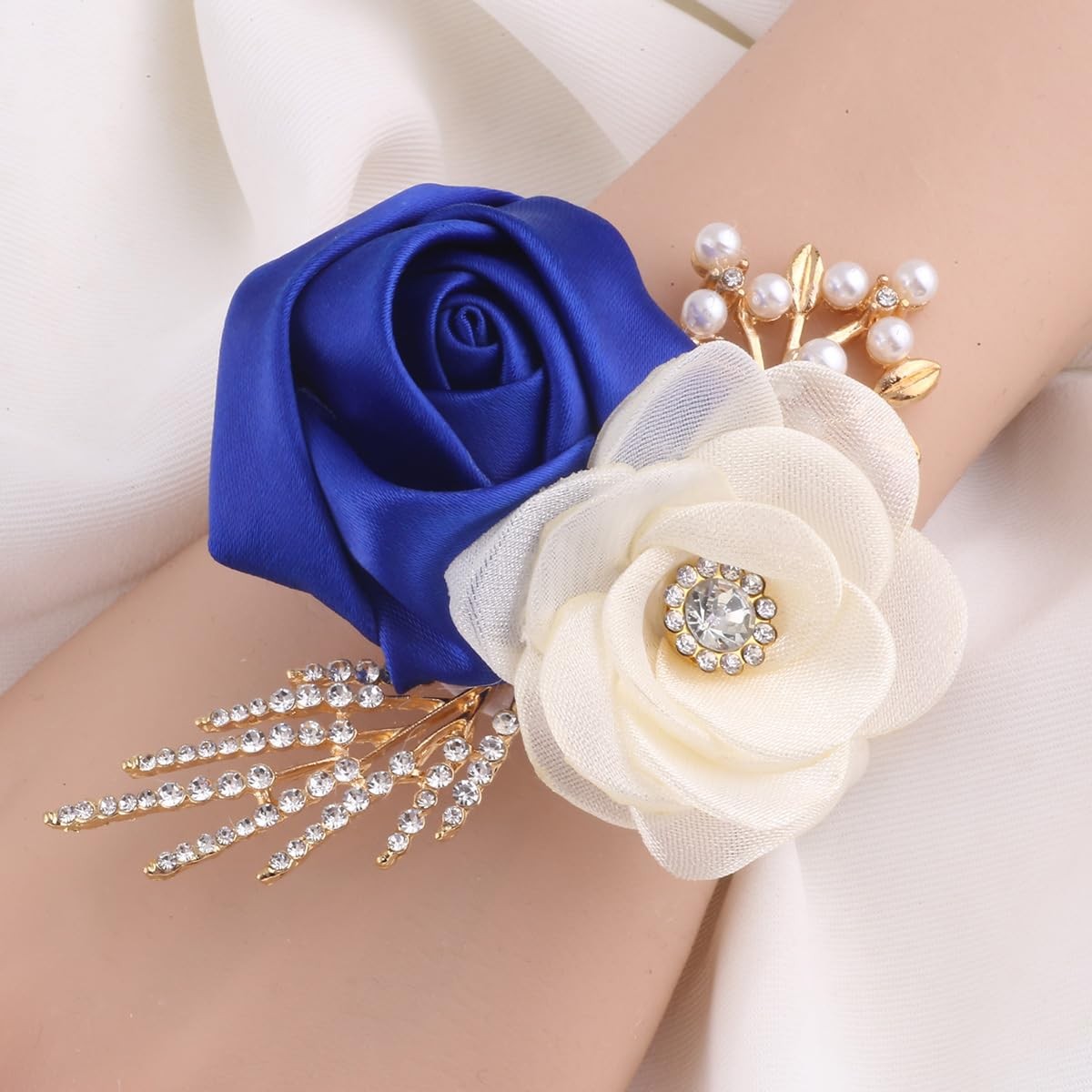Bride Bridesmaids Rose Wrist Corsage Girls Ladies Accessories,Wrist Flower fo…
