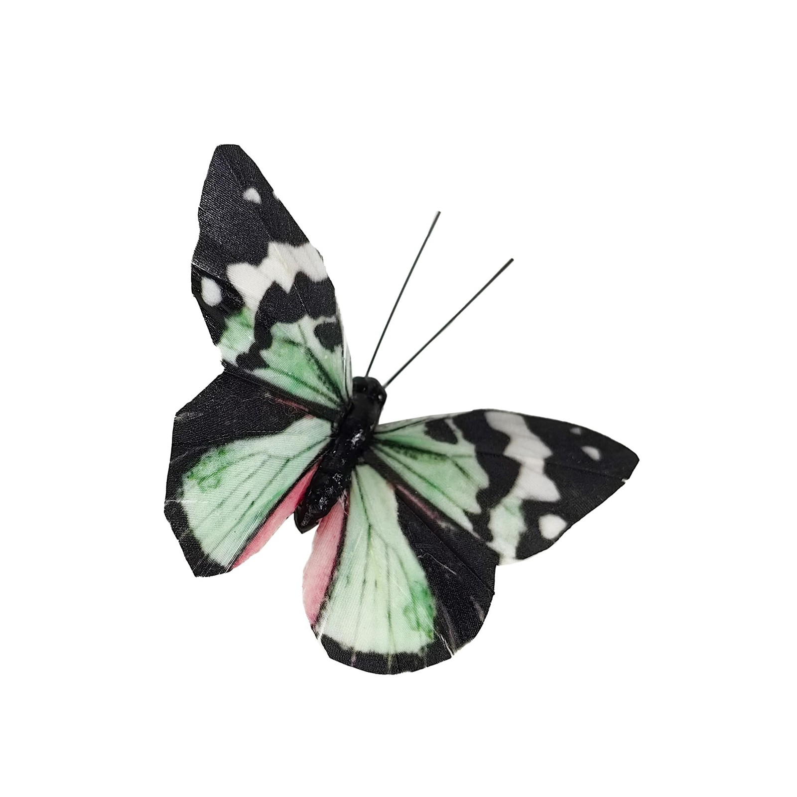 -Feather Butterfly for Craft Decoration Set of 12 with Clip 6 Color Wedding H…