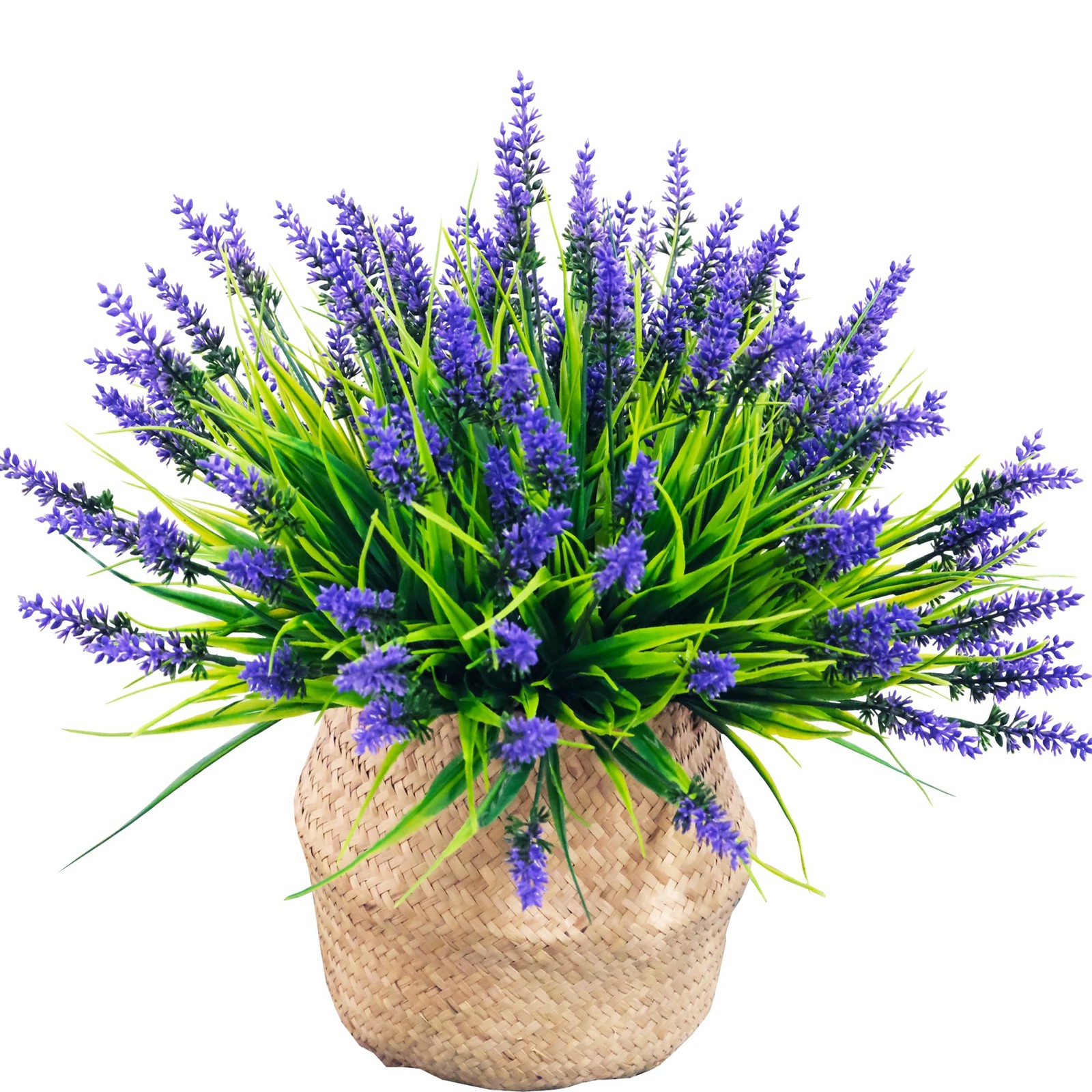 Rowfad 22 Pcs Artificial Outdoor Flowers UV Resistant Lavender Fake Greenery …