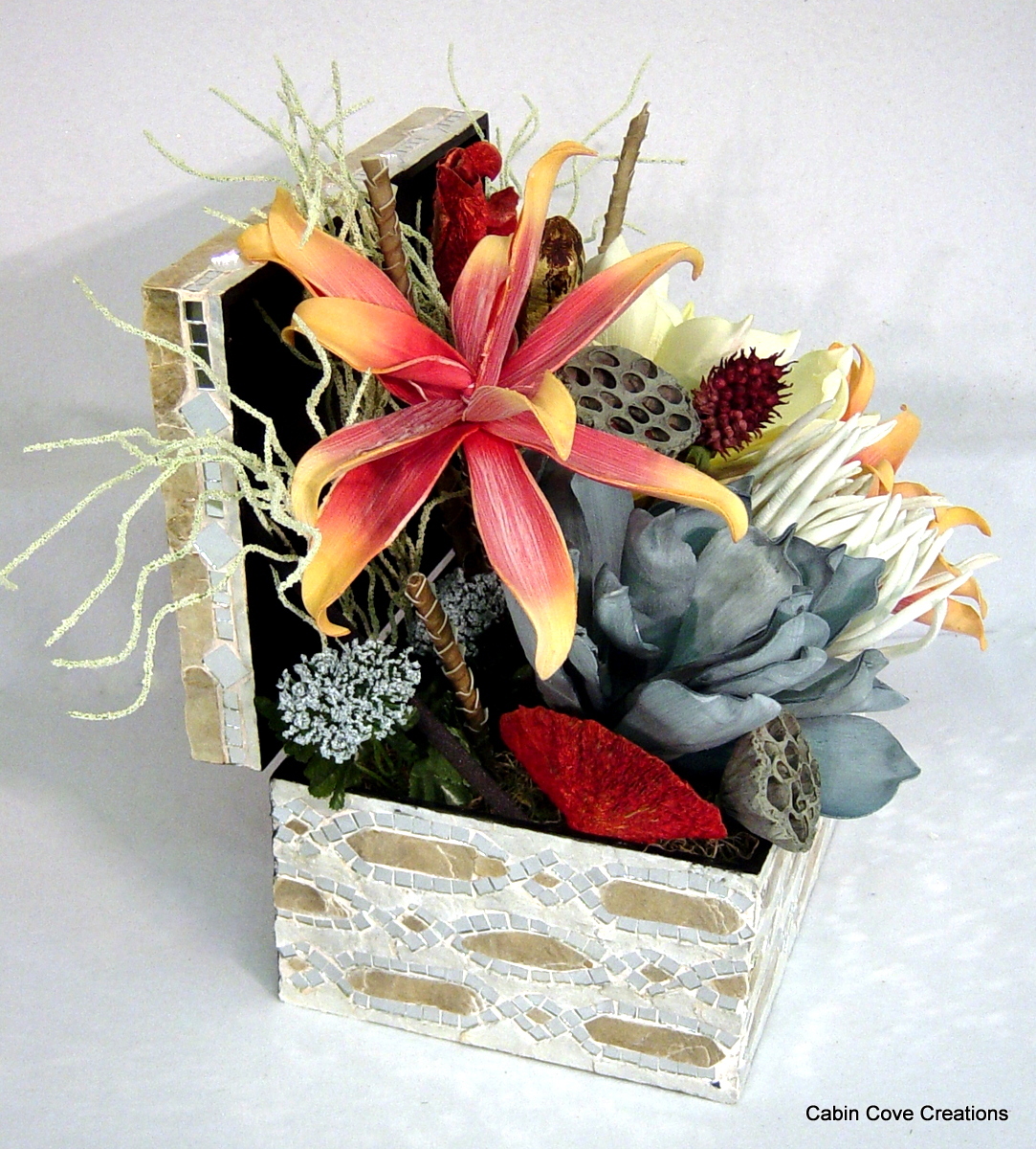 Coastal Floral Arrangement Centerpiece Exotic Tropical Beach Design LUXE