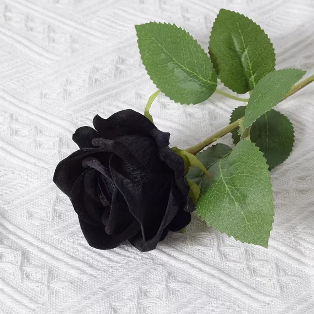 1/3/5/10/20Artificial Rose Flowers Red Realistic Fake Rose Branch Wedding Decor