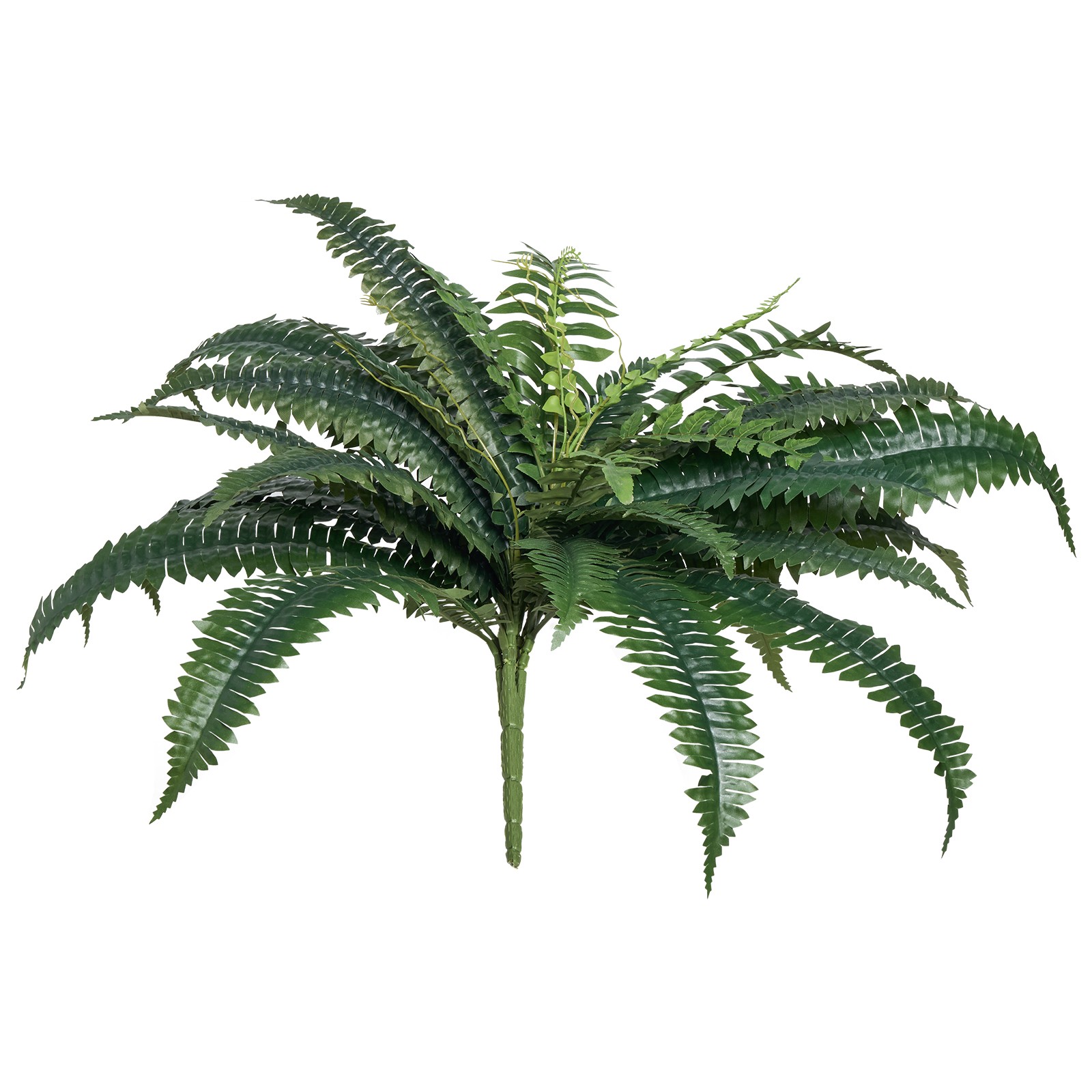 Uimoso Pack of 2 40″ Artificial Boston Fern Bush Plant Green Plant Home Decor