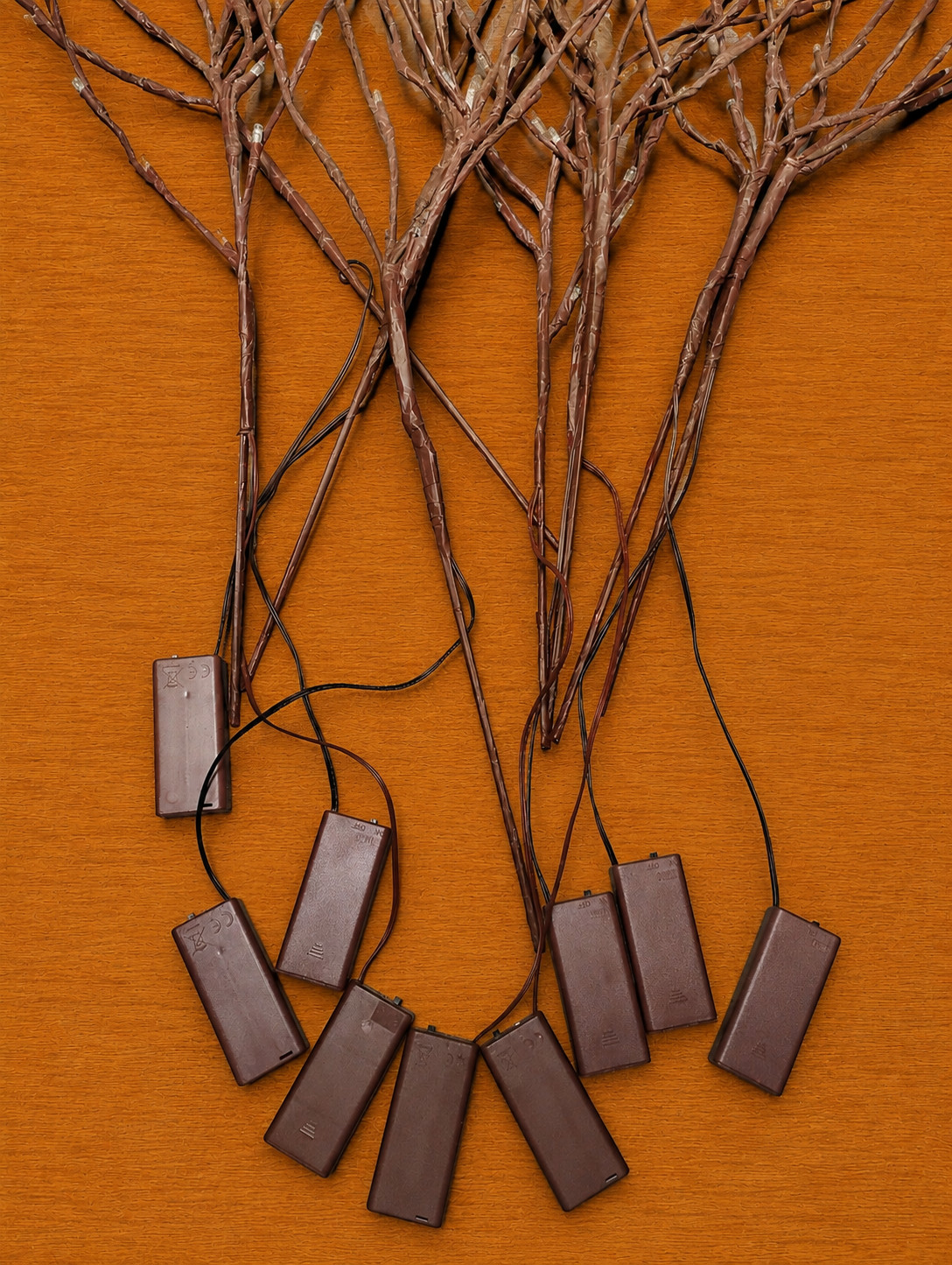 Battery Operated, LED Lighted Twig Branches, Set of 9 – Decorative Lighting