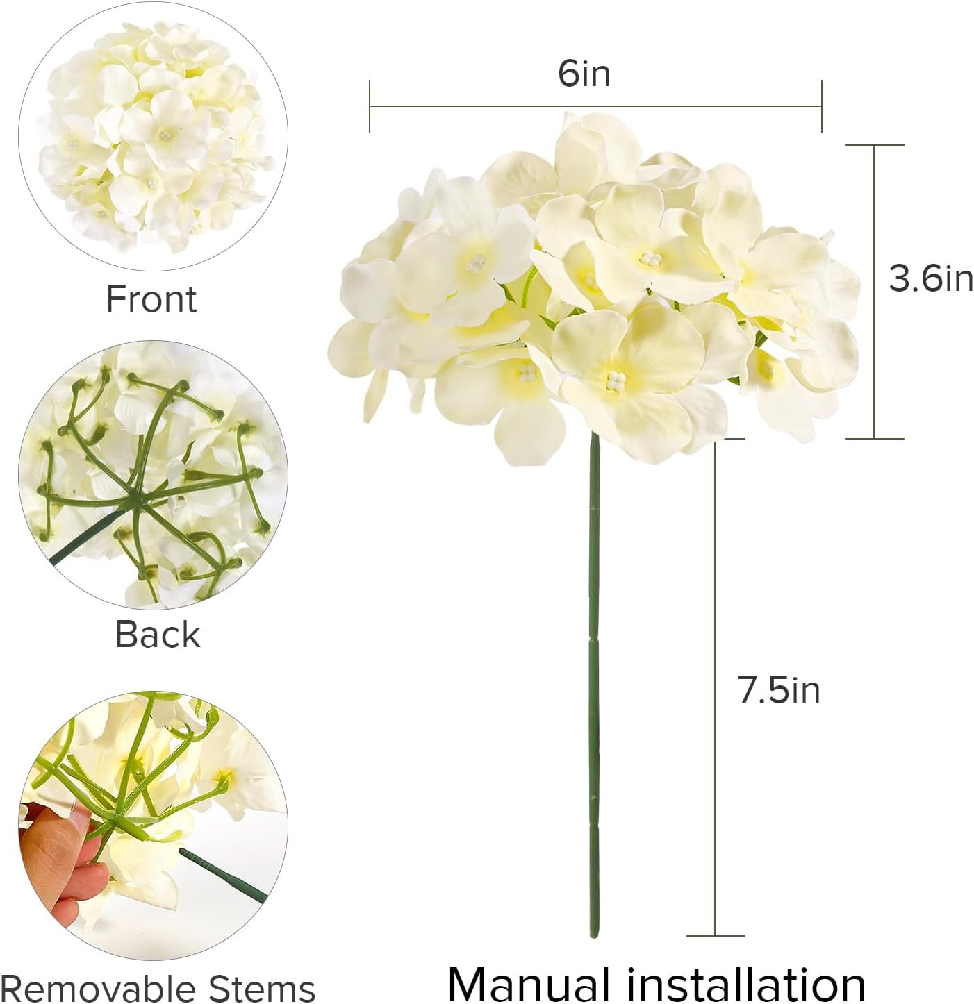 Bulk Artificial Hydrangea Flowers Floral Arrangement