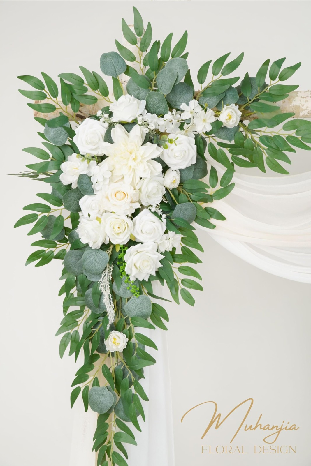 Artificial Arch Flowers Kit(Pack of 4),2Pcs Artificial Flower Arch Decor, 2Pc…