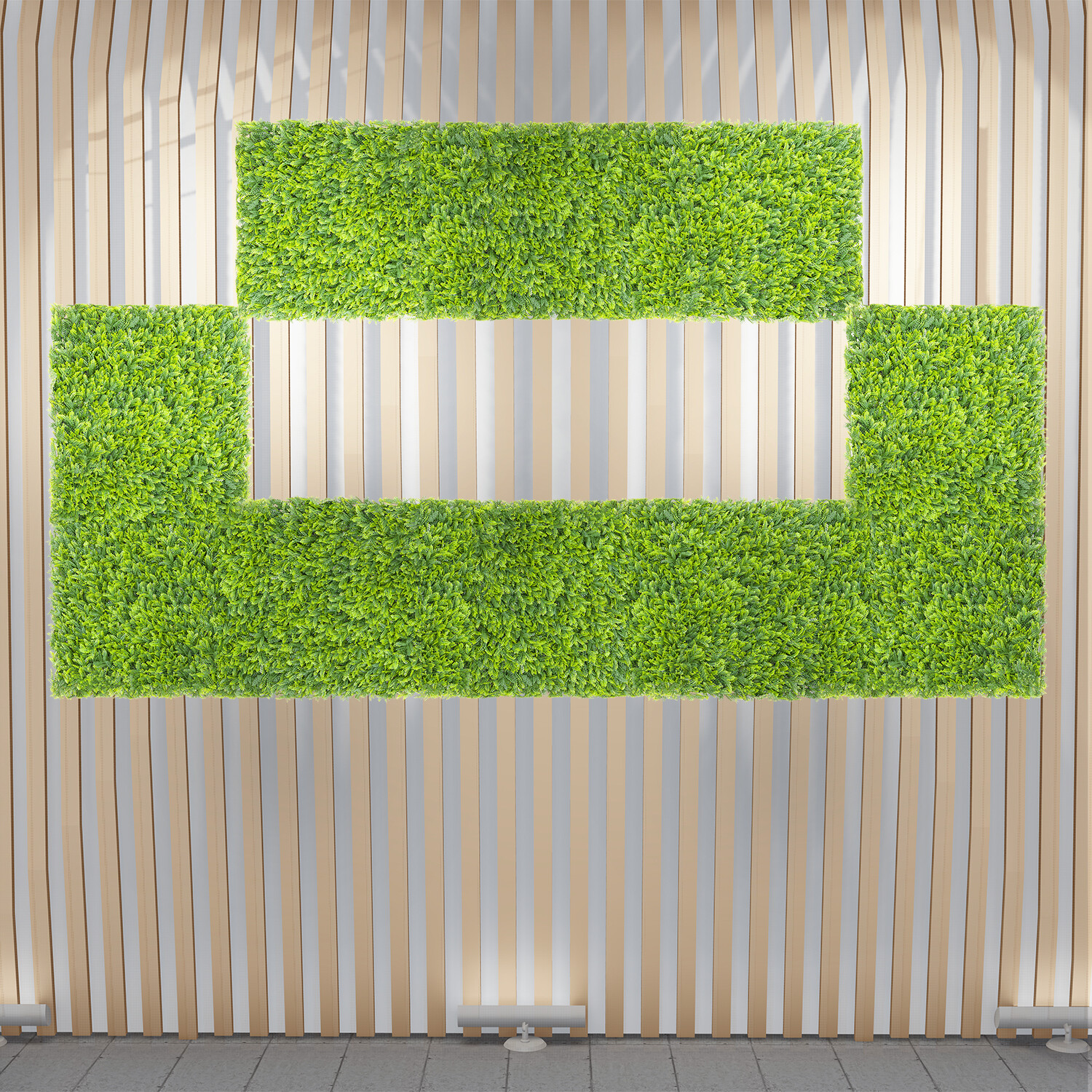 20in Artificial Faux Mimos Leave Mat Wall Hedge Decor Privacy Fence Panel Grass