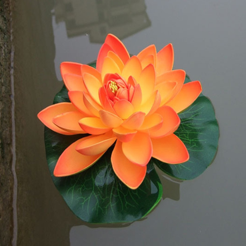 for Home & Garden Water for lily Floating Lotus DIY Home Outdoor Decor Plastic