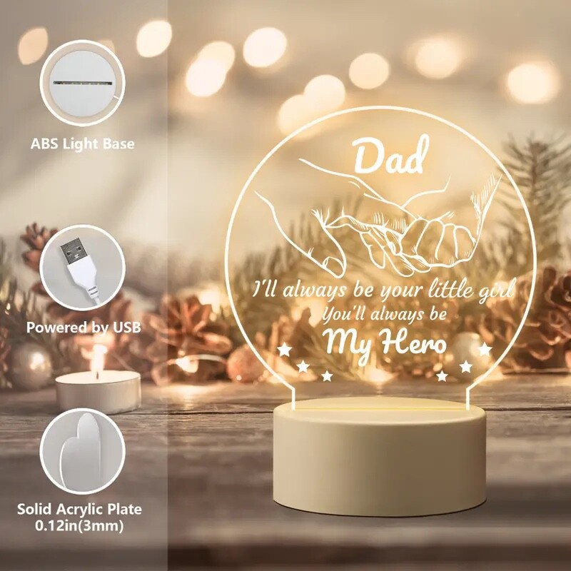 Personalized Night Light for Dad