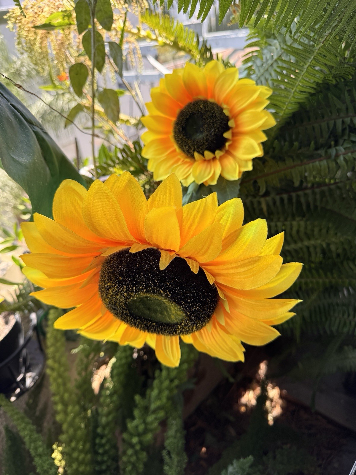 Stunning super bright Intense yellow sunflower decoration. Light Up Your Life !