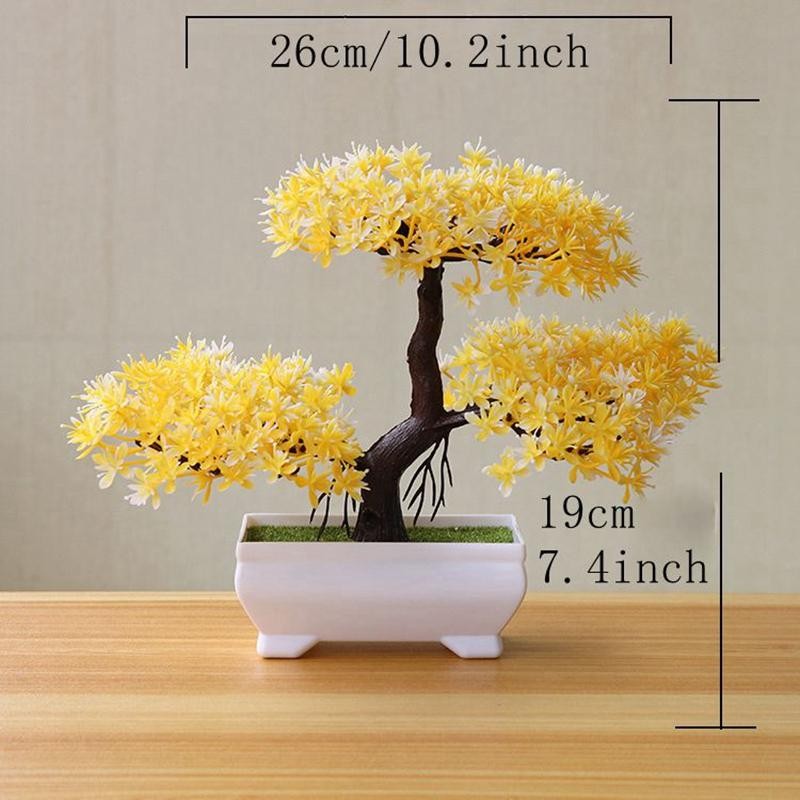 Artificial Bonsai Tree Potted Fake Plant Home Garden Table Room Decor Ornament