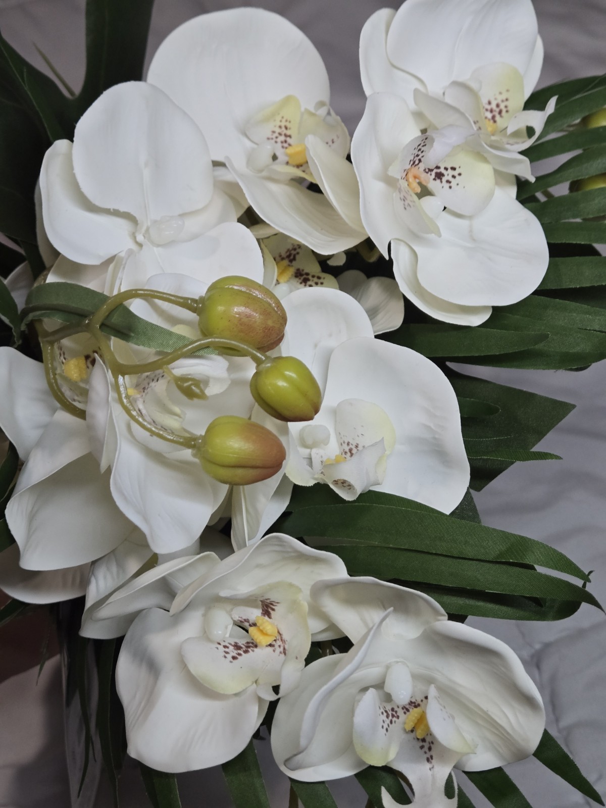Orquid Mix Bouquet By Wamsutta Artificial W Tag Decor Wedding 17′ Flaw