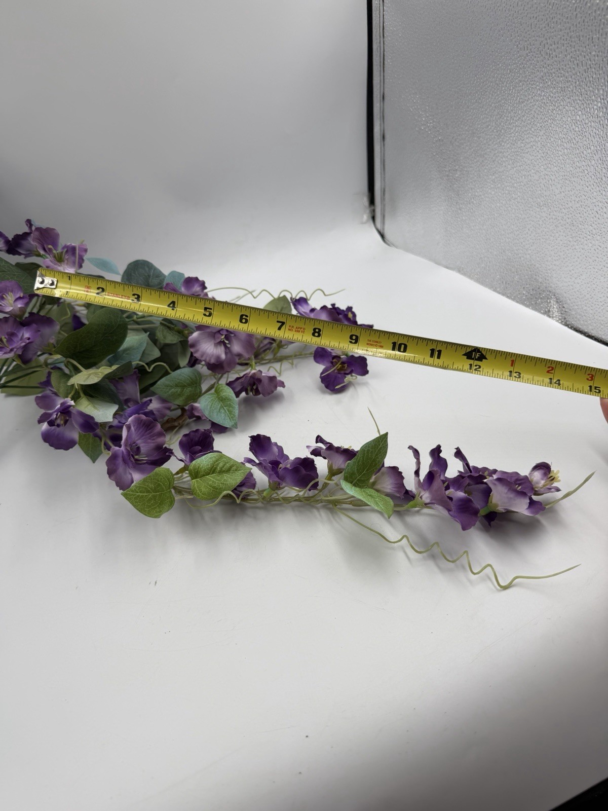4 Pcs Artificial Hanging Hibiscus Purple Flowers Floral Arrangement