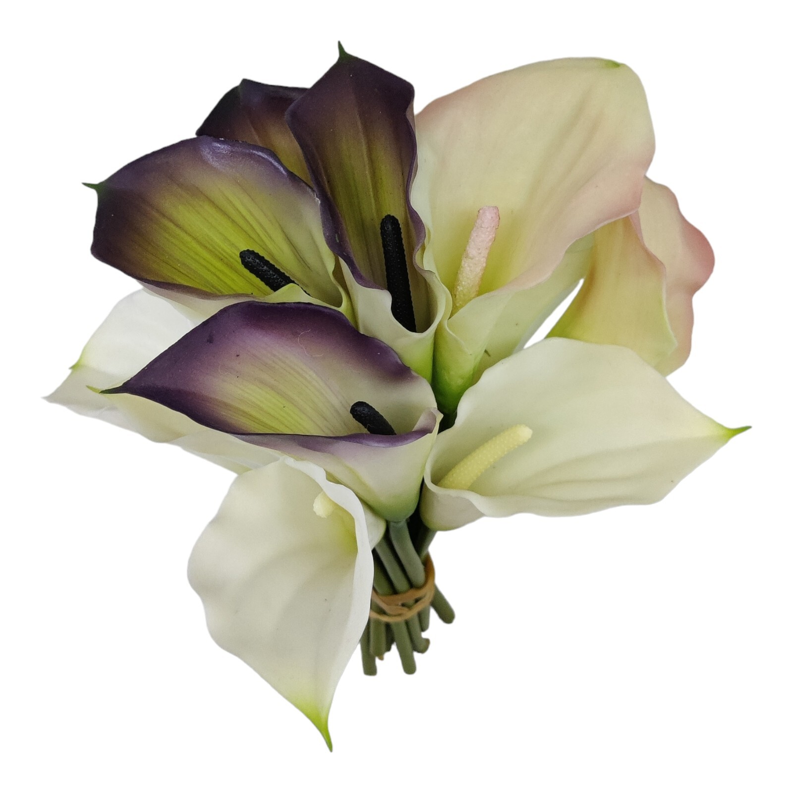 VTG Faux Artificial Calla Lily Flower Bouquet