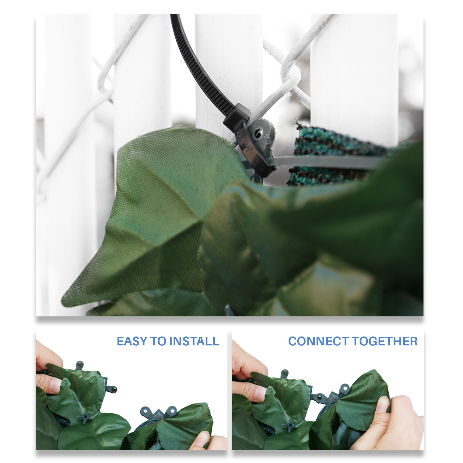8ft-14ft Artificial Faux Ivy Leaves Privacy Fence Screen Wall Decor Garden Hedge