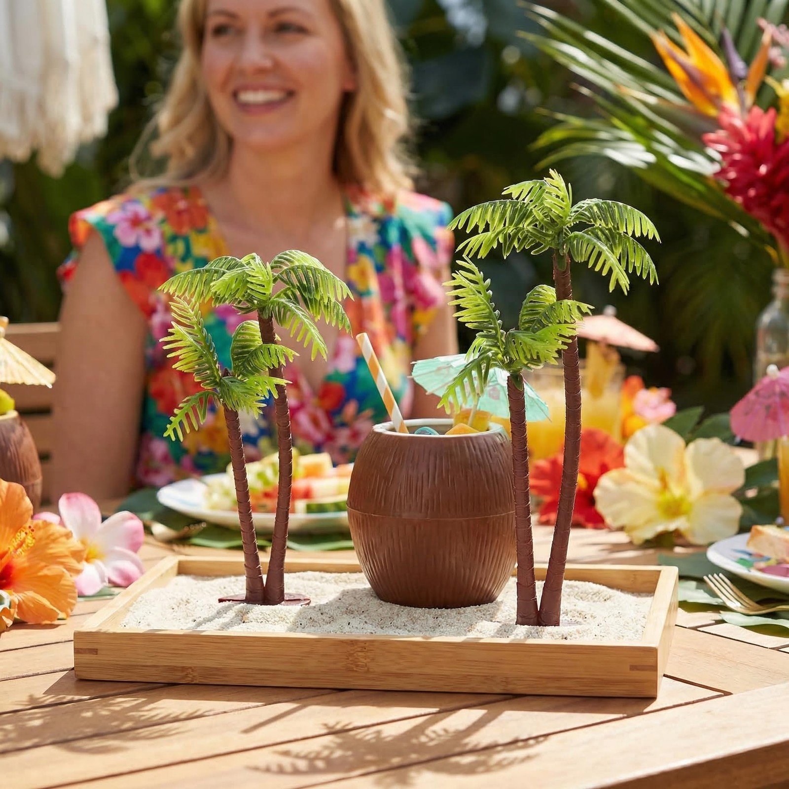 Artificial Mini Coconut Palm Trees, 5pcs Realistic Miniature Trees for DIY Mi…