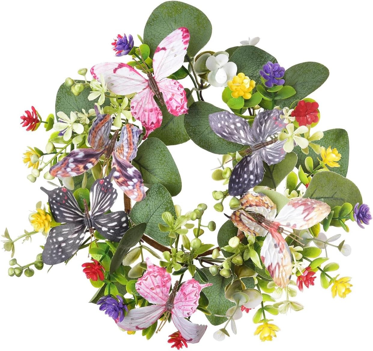 Versatile 10-Inch Eucalyptus and Daisy Wreath for Kitchen and Home Elegance