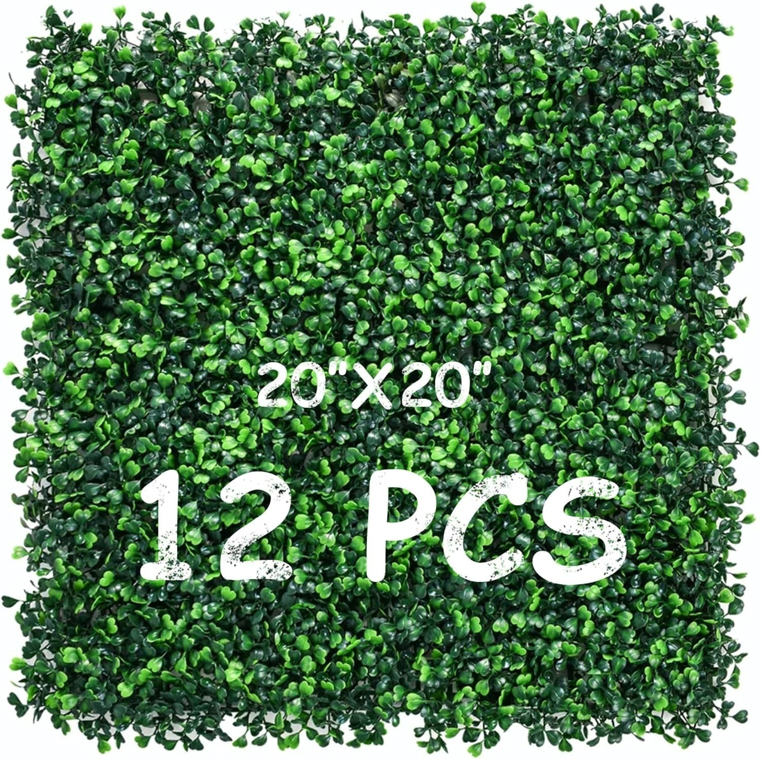 Elegant UV-Resistant Boxwood Panels – 12 Pack Greenery for Photography & Decor